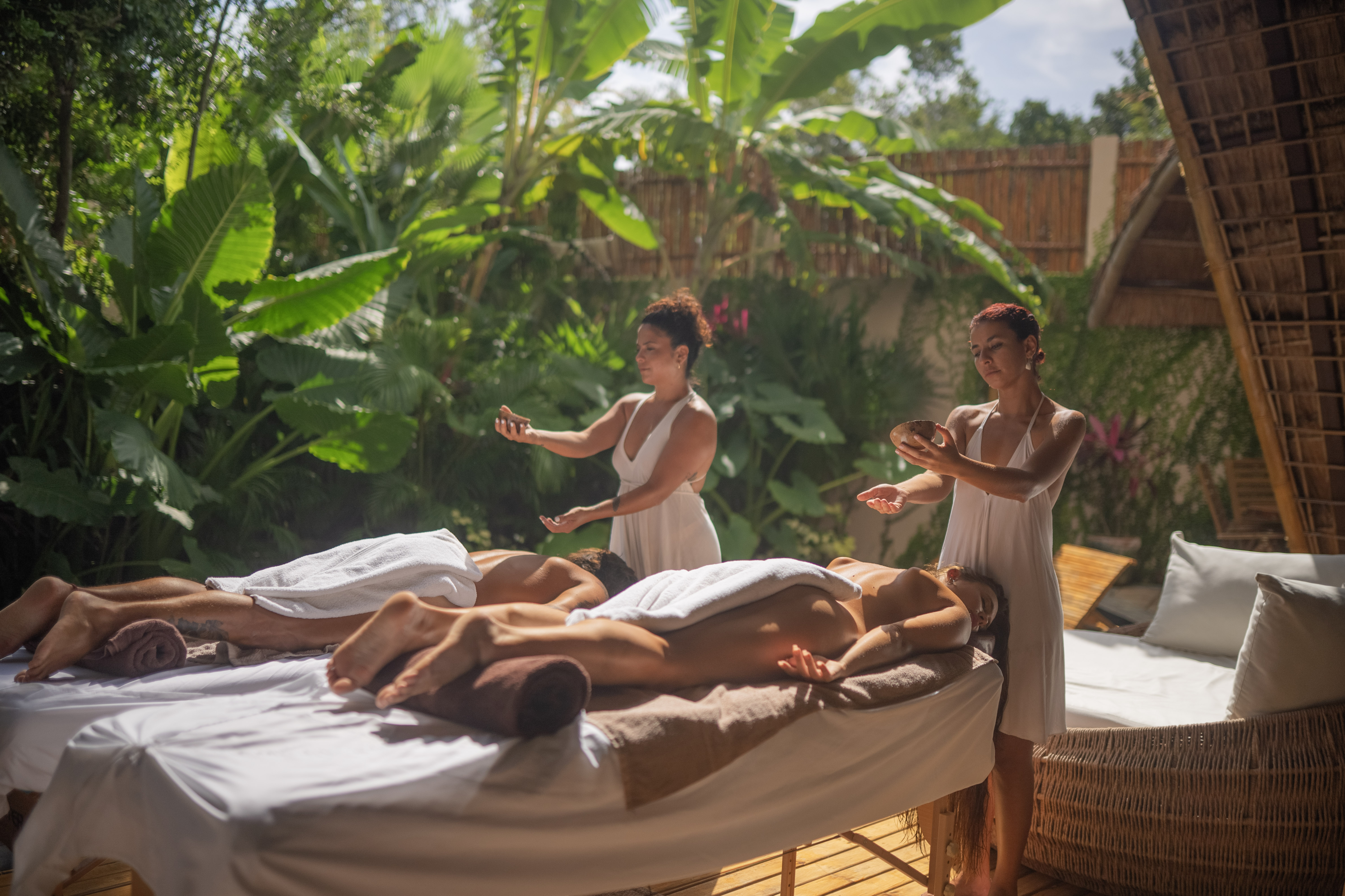 Outdoor massage Tulum